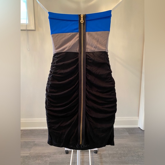 JAYGODFREY BLUE ULTRA MINI DRESS - Picture 2 of 2